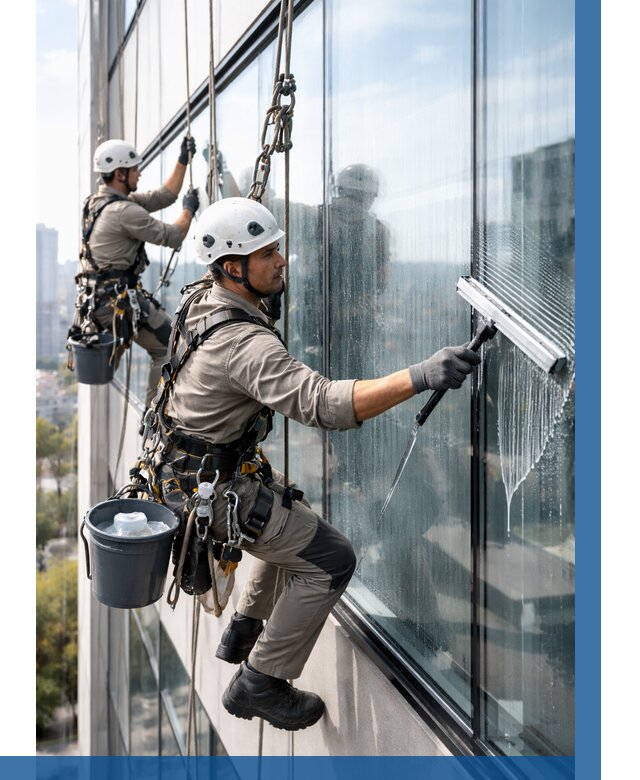 Мойка окон альпинистами в Старом Осколе от 4553 р. | ВЫСОТНИК-Срк