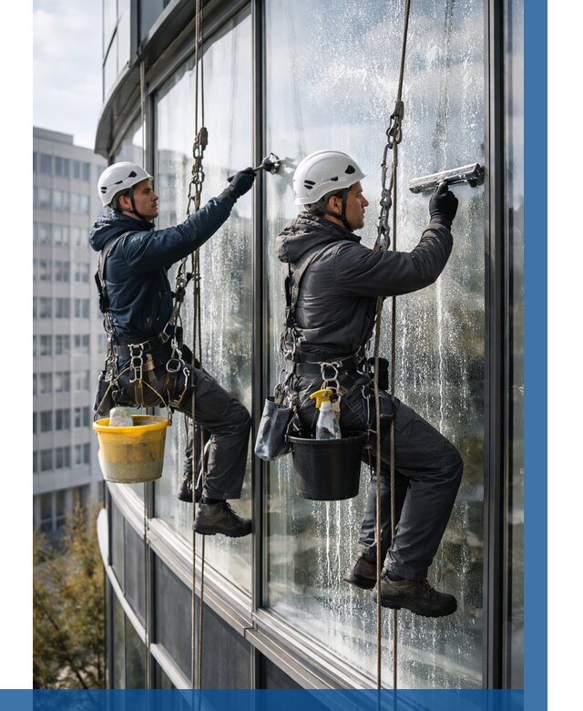 Мойка панорамных окон в Старом Осколе от 354 р. заказать у ВЫСОТНИК-Срк