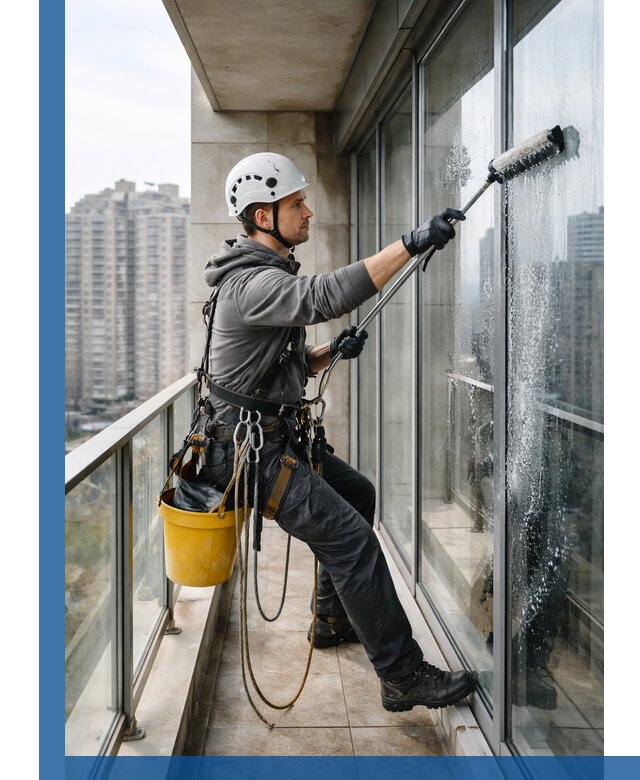 Профессиональная мойка балконного остекления в Старом Осколе