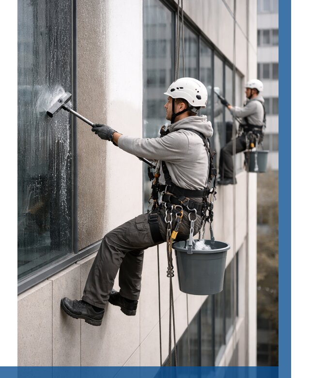 Мойка фасадов зданий в Старом Осколе под ключ от 354 р. | ВЫСОТНИК-Срк