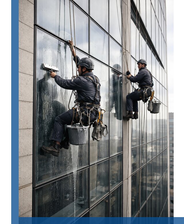 Профессиональная мойка стеклянных фасадов зданий в Старом Осколе