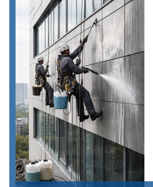 Профессиональная мойка вентилируемых фасадов в Старом Осколе