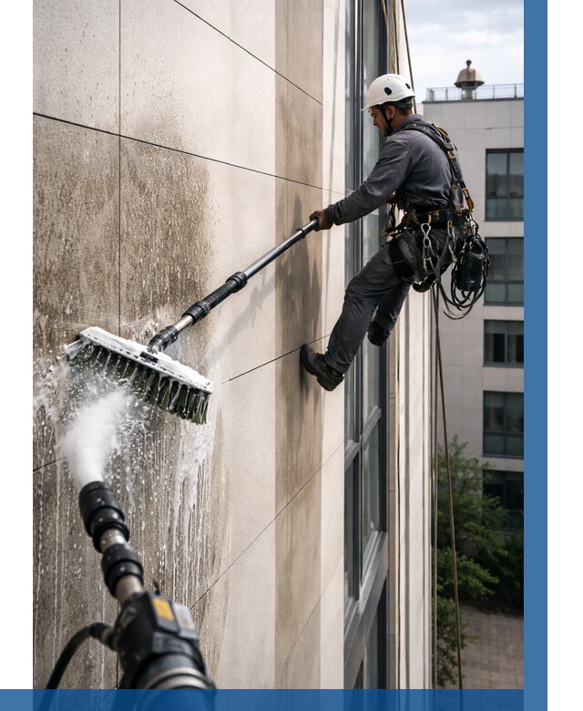 Мойка фасада из керамогранита в Старом Осколе от 304 р. | ВЫСОТНИК-Срк