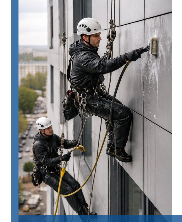 Профессиональная мойка фасада из композита в Старом Осколе
