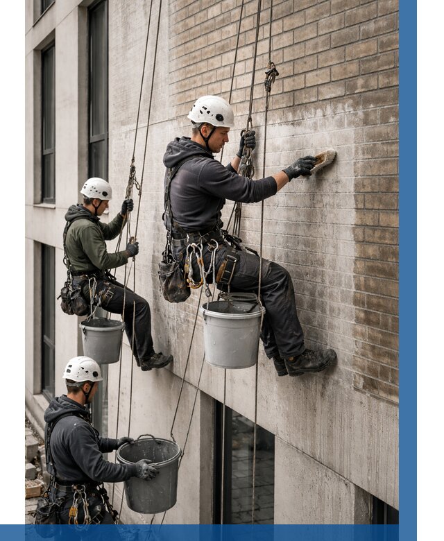 Удаление высолов с фасада в Старом Осколе от 253 р. | ВЫСОТНИК-Срк