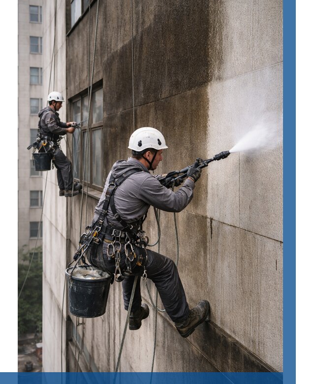 Очистка фасада от копоти в Старом Осколе от 253 р. | ВЫСОТНИК-Срк