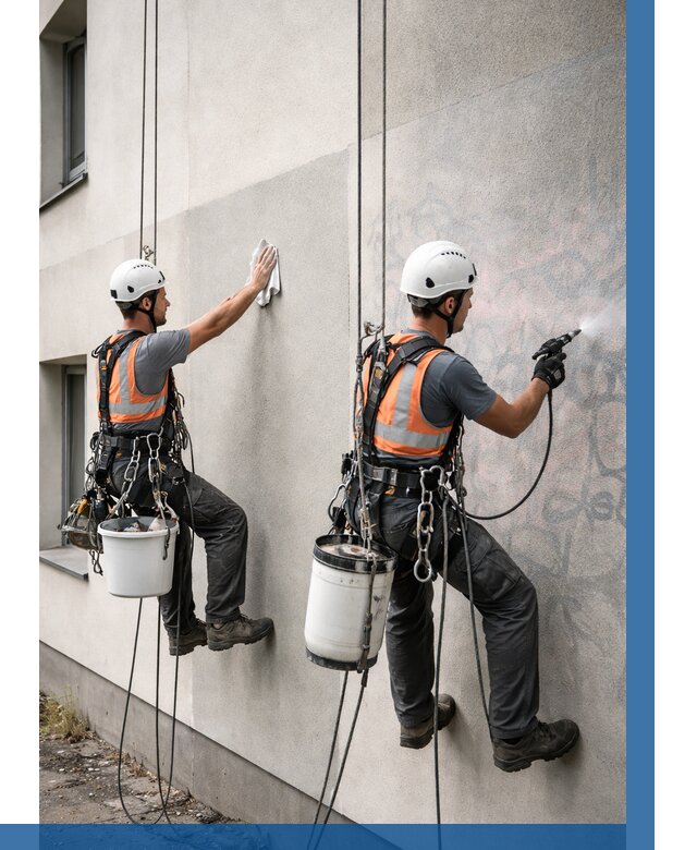 Антиграффити покрытие фасада в Старом Осколе от 607 р. | ВЫСОТНИК-Срк