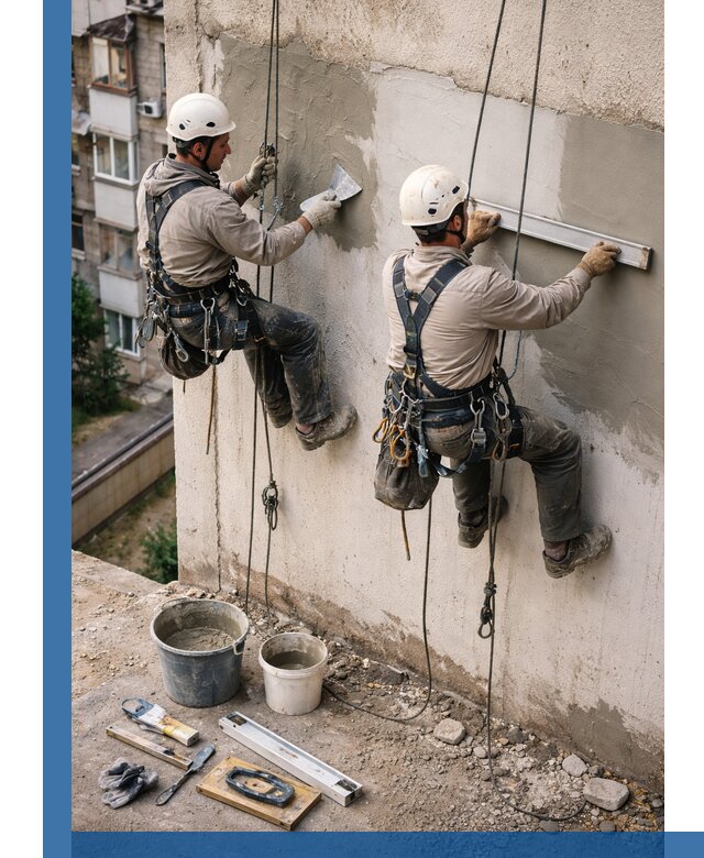 Комплексный ремонт штукатурного фасада с гарантией в Старом Осколе