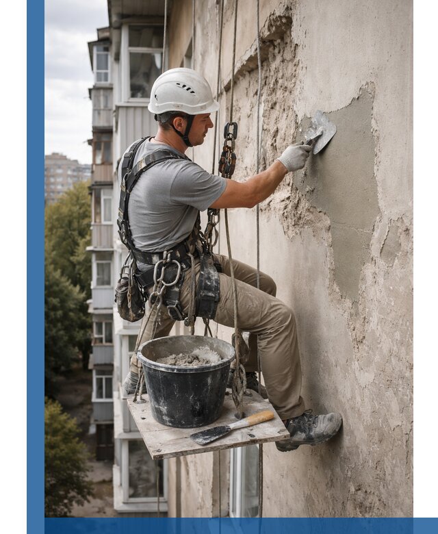 Восстановление фасадной штукатурки в Старом Осколе с гарантией качества