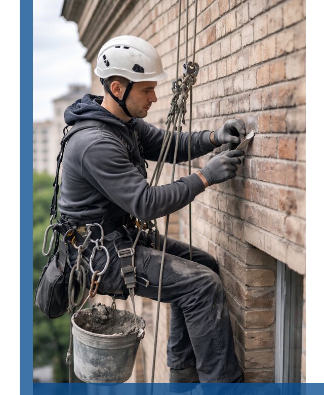 Качественный ремонт кирпичной кладки фасада в Старом Осколе с гарантией