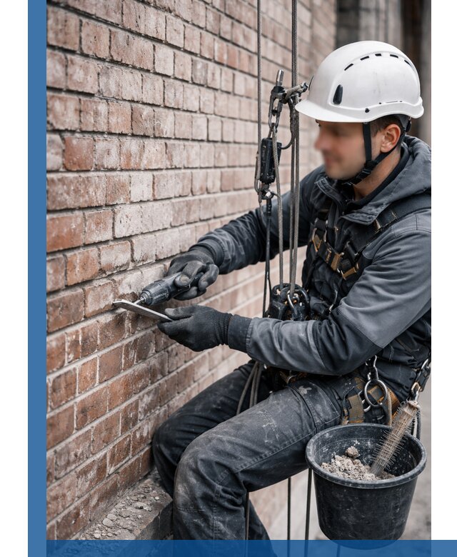 Расшивка кирпичных швов фасадов и стен, ремонт в Старом Осколе