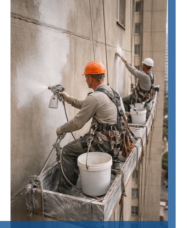 Грунтовка фасада на высоте в Старом Осколе от 121 р. | ВЫСОТНИК-Срк