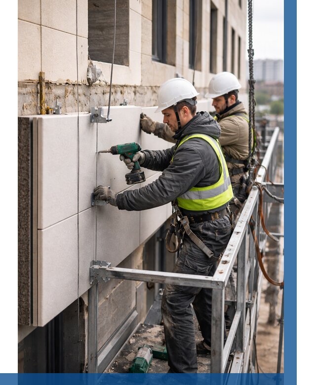 Монтаж фасадных термопанелей в Старом Осколе от 1518 р. | ВЫСОТНИК-Срк