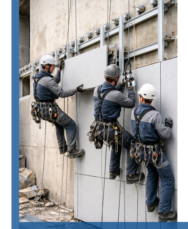 Монтаж вентилируемого фасада в Старом Осколе под ключ с гарантией качества