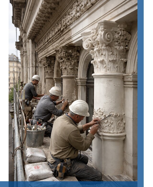 Реставрация фасадной лепнины в Старом Осколе от 2529 р. | ВЫСОТНИК-Срк