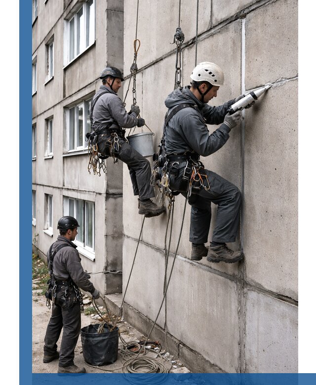 Герметизация межпанельных швов в Старом Осколе с гарантией герметичности