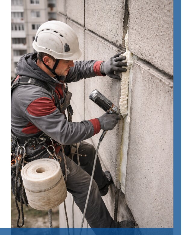 Утепление межпанельных швов в Старом Осколе от 708 р. | ВЫСОТНИК-Срк