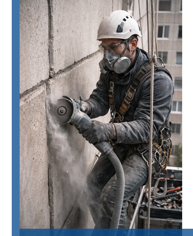 Штробление межпанельных швов в Старом Осколе качественно и быстро