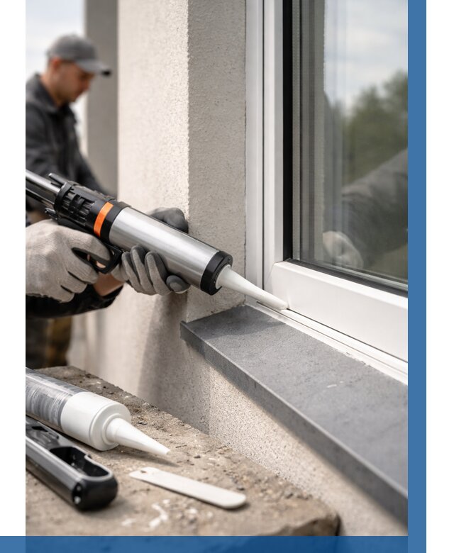 Герметизация монтажных швов окон в Старом Осколе от 658 р. | ВЫСОТНИК-Срк