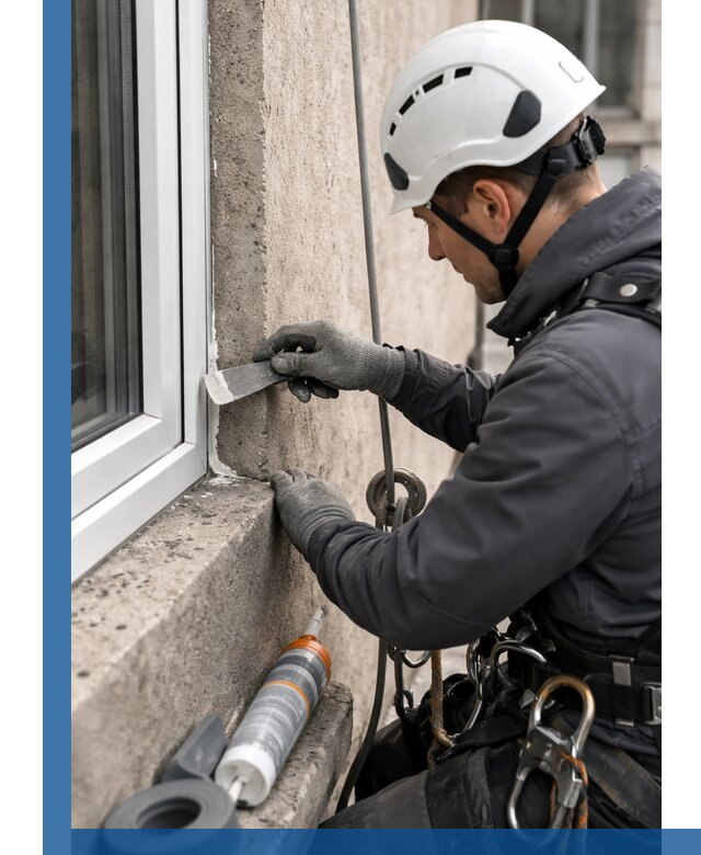 Герметизация монтажных швов окон в Старом Осколе с гарантией качества