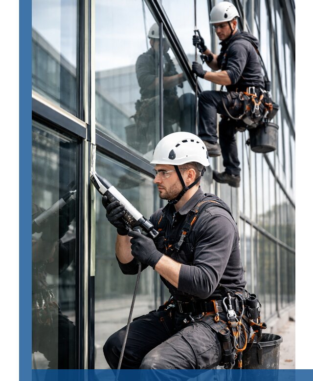 Герметизация витражных швов в Старом Осколе для зданий и фасадов