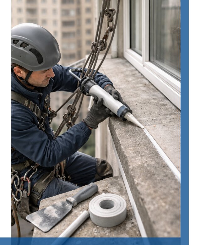 Герметизация балконного козырька в Старом Осколе от 4553 р. | ВЫСОТНИК-Срк