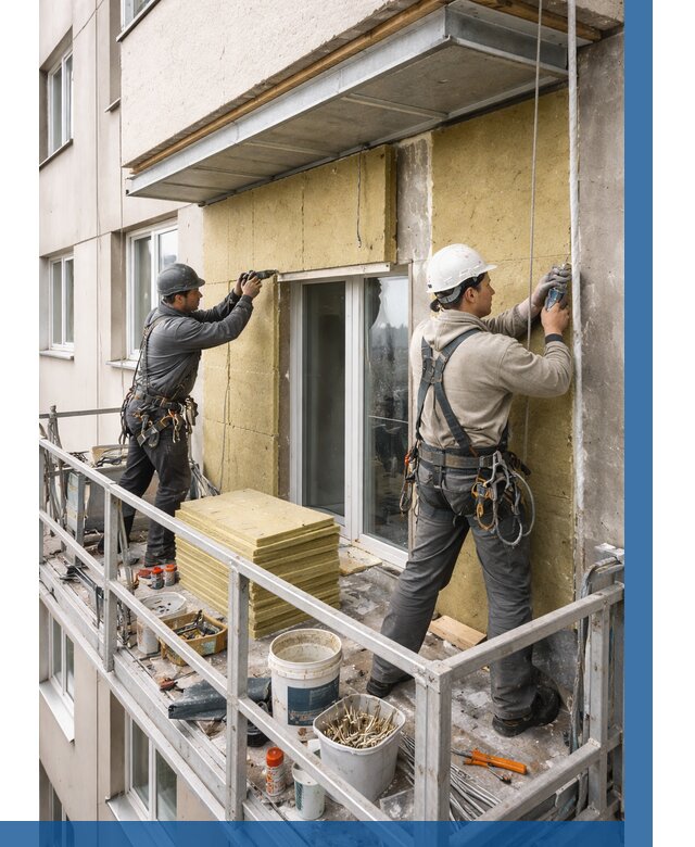 Утепление балкона снаружи в Старом Осколе от 1619 р. под ключ ВЫСОТНИК-Срк