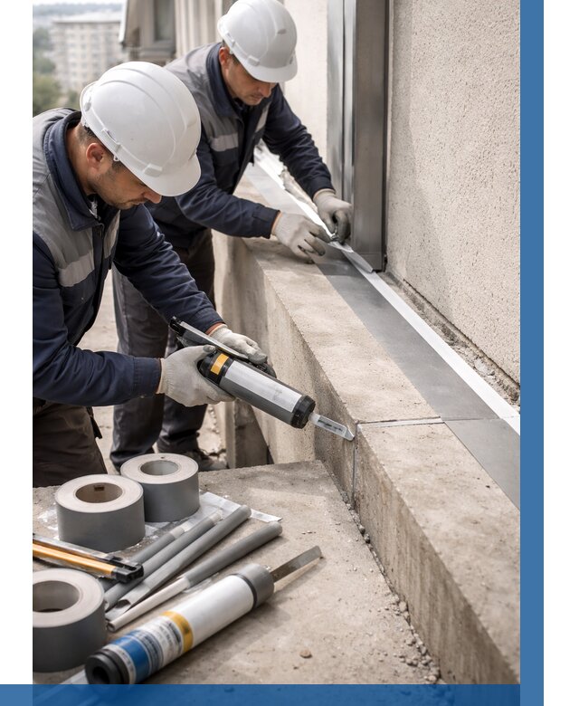 Герметизация примыкания балкона в Старом Осколе от 4553 р. | ВЫСОТНИК-Срк