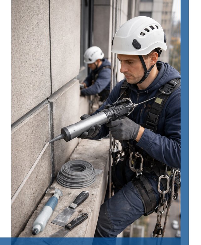 Герметизация деформационных швов фасада в Старом Осколе от 708 | ВЫСОТНИК-Срк