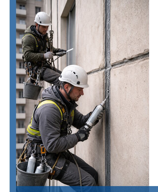 Герметизация деформационных швов фасада в Старом Осколе качественно