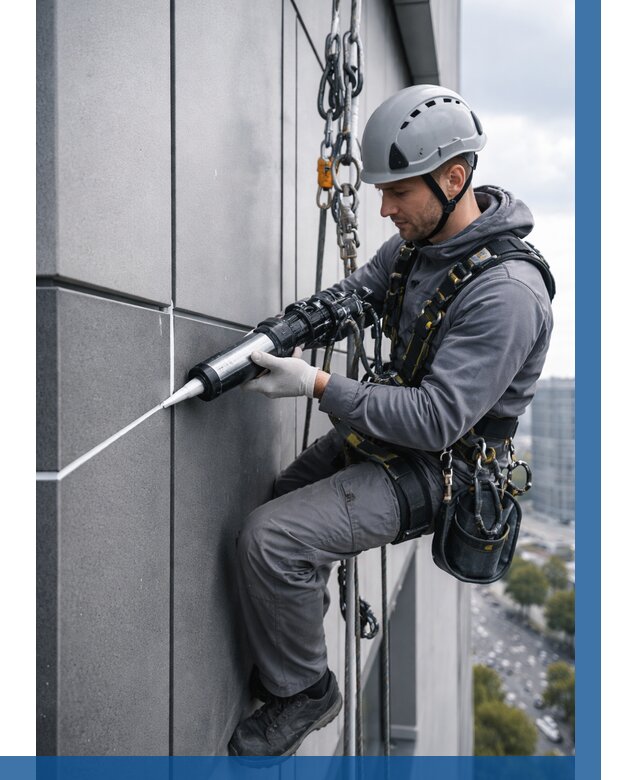 Герметизация стыков фасадных панелей в Старом Осколе от 6576 р.| ВЫСОТНИК-Срк