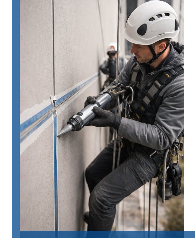 Герметизация стыков фасадных панелей в Старом Осколе качественно и быстро