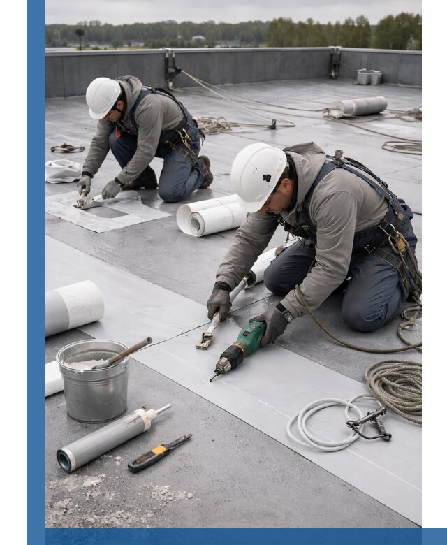 Ремонт мембранной кровли в Старом Осколе качественно и с гарантией