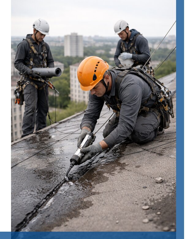 Устранение протечек кровли в Старом Осколе от 12140 р. | ВЫСОТНИК-Срк