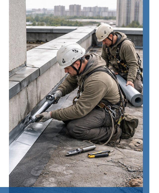 Ремонт кровельных примыканий в Старом Осколе от 1214 р. | ВЫСОТНИК-Срк