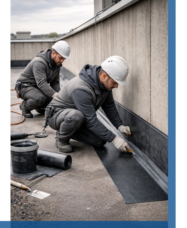 Гидроизоляция примыканий на кровле в Старом Осколе от 911 р. | ВЫСОТНИК-Срк