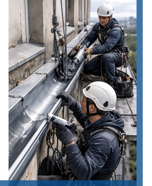 Ремонт водосточных желобов в Старом Осколе от 6576 р. | ВЫСОТНИК-Срк