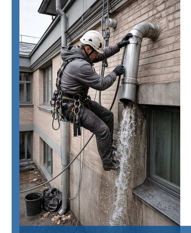 Профессиональная прочистка водосточных труб в Старом Осколе с гарантией