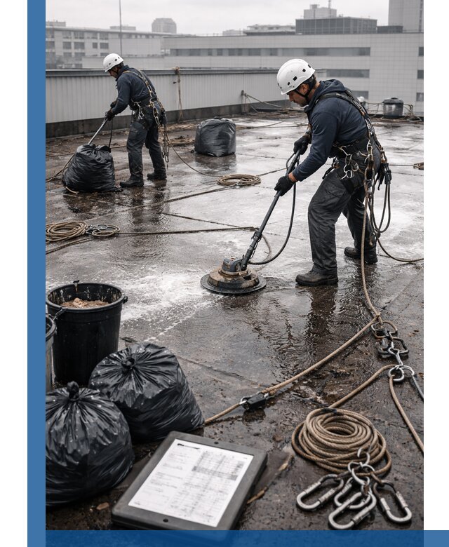 Плановая очистка кровли по графику в Старом Осколе для безопасности