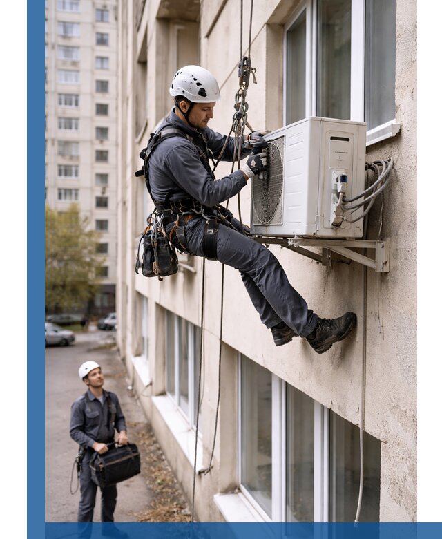 Демонтаж внешнего блока кондиционера в Старом Осколе профессионально