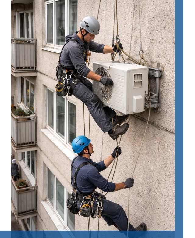 Перенос внешнего блока кондиционера в Старом Осколе от 9105 р.| ВЫСОТНИК-Срк