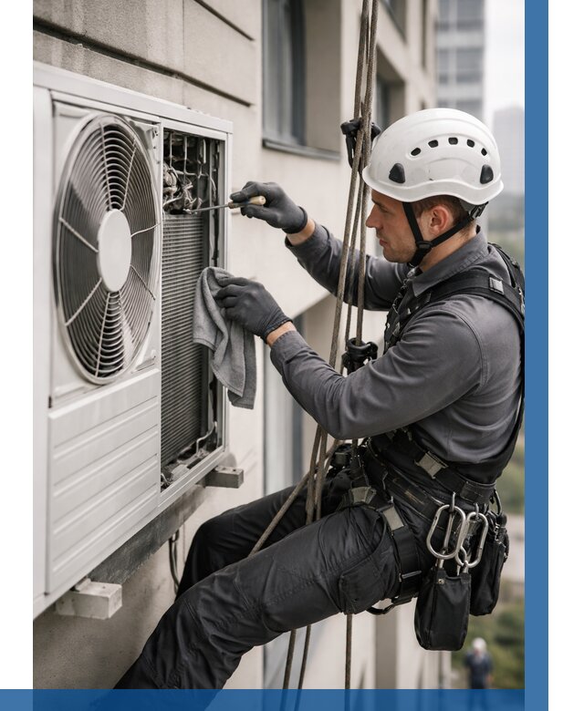 Обслуживание внешнего блока кондиционера в Старом Осколе от 2732 р.ВЫСОТНИК-Срк