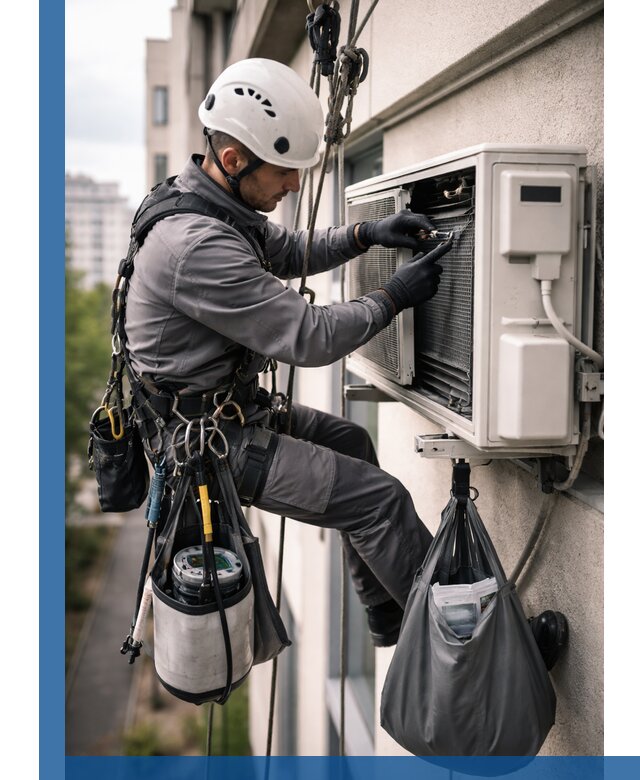 Обслуживание внешнего блока кондиционера в Старом Осколе профессионально