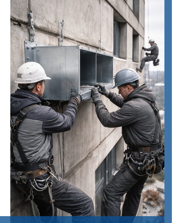 Монтаж вентиляционных коробов в Старом Осколе от 3035 р. | ВЫСОТНИК-Срк