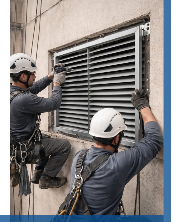 Монтаж вентиляционных решеток в Старом Осколе от 4553 р. | ВЫСОТНИК-Срк