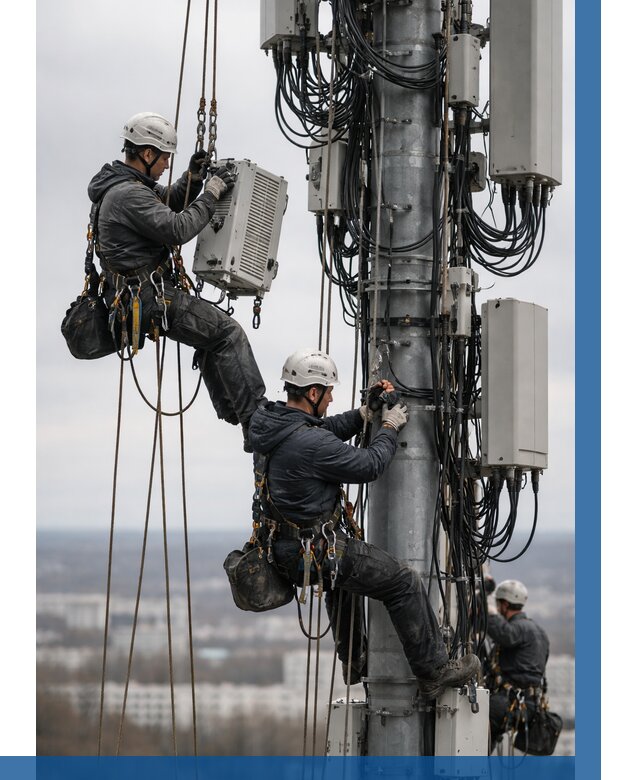Монтаж оборудования связи на мачте в Старом Осколе от 7588 р. | ВЫСОТНИК-Срк