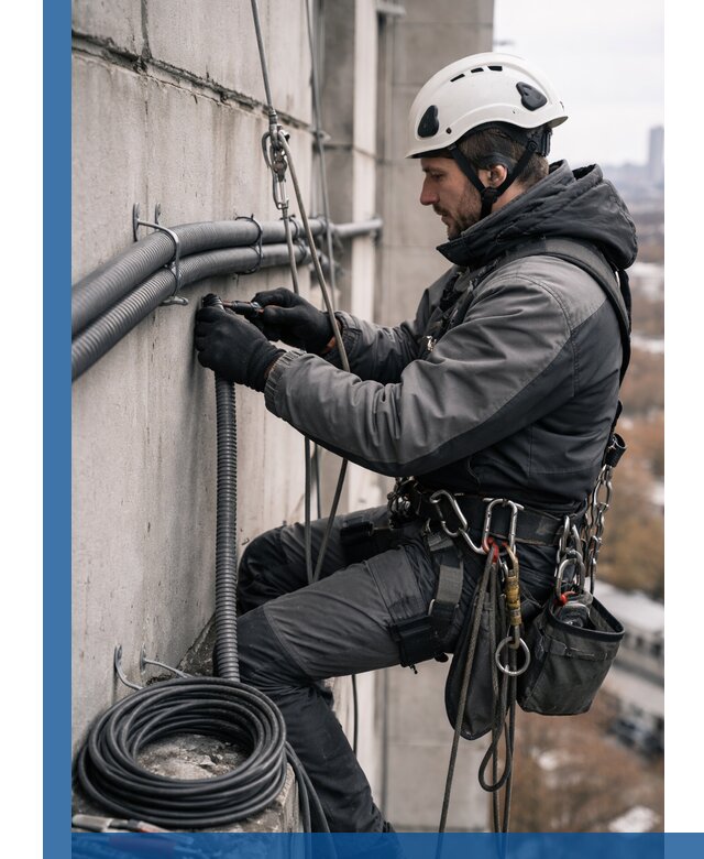 Профессиональный монтаж гофры для кабеля в Старом Осколе с гарантией