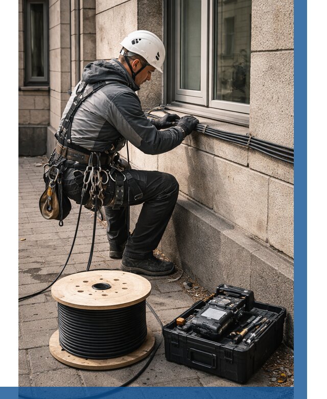 Прокладка оптоволоконного кабеля в Старом Осколе от 809 р. | ВЫСОТНИК-Срк