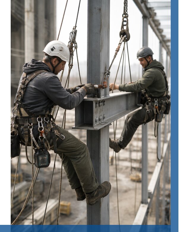 Монтаж металлоконструкций на высоте в Старом Осколе от 3541 р. | ВЫСОТНИК-Срк