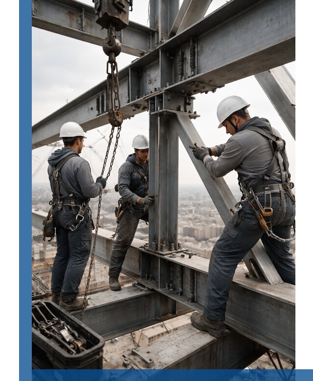 Профессиональный монтаж металлоконструкций на высоте в Старом Осколе